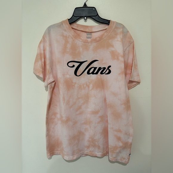 Brand new Vans Peach and White Tie-Dye Tee size medium - Picture 1 of 5